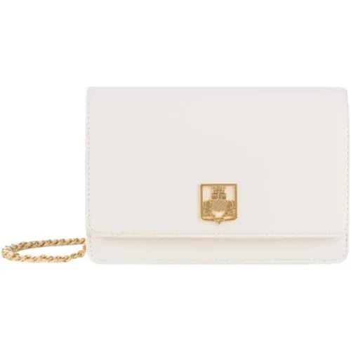 Logo Plate Shoulder Bag , female, Sizes: ONE SIZE - Elisabetta Franchi - Modalova