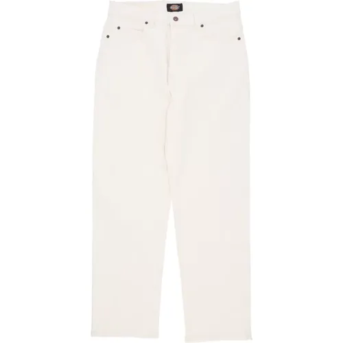 Ecru Denim Streetwear Pant , Herren, Größe: W34 L32 - Dickies - Modalova