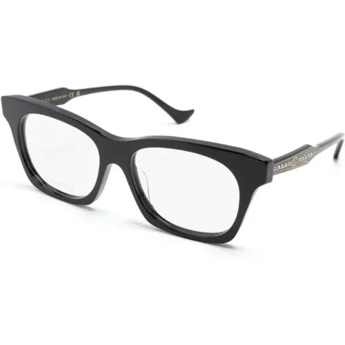 Klassische Schwarze Optische Brille , Damen, Größe: 55 MM - Gucci - Modalova