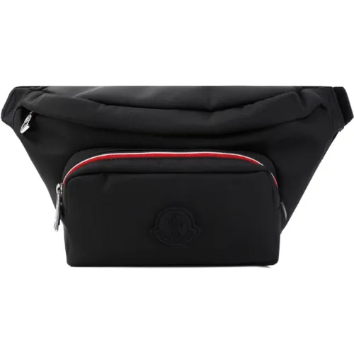 Nylon Belt Bag with Tricolor Zipper Pockets , male, Sizes: ONE SIZE - Moncler - Modalova