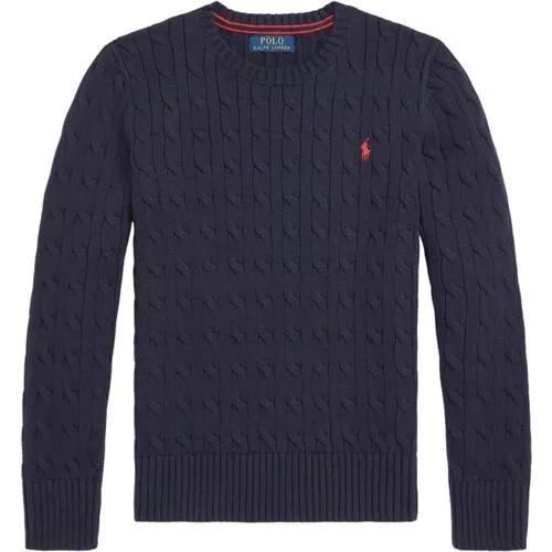 Navy Strickpullover Jungen Stilvoll Bequem,Blauer Strickpullover für Kinder - Polo Ralph Lauren - Modalova