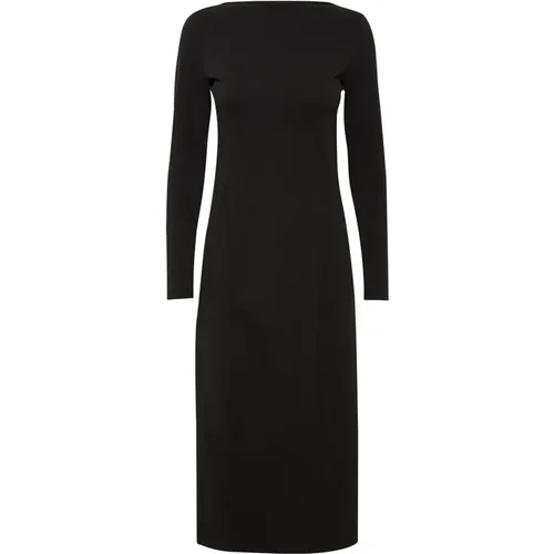 Elegantes Schwarzes Kleid mit Langen Ärmeln , Damen, Größe: XL - InWear - Modalova