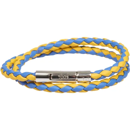 Twisted MyColors Armband in Gelb und Blau , Herren, Größe: ONE Size - TOD'S - Modalova
