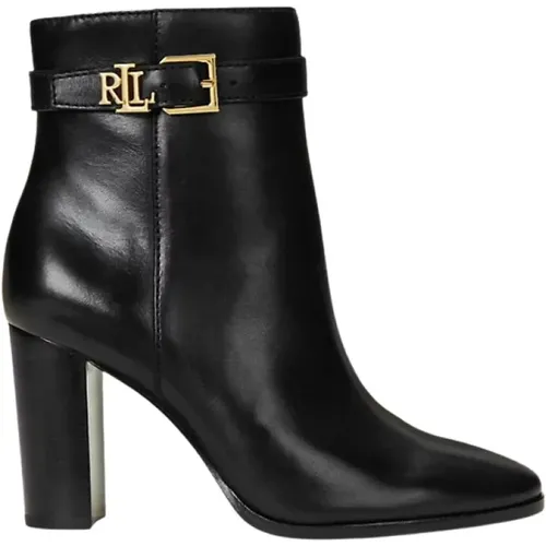 Stiefel Schwarz , Damen, Größe: 39 1/2 EU - Ralph Lauren - Modalova