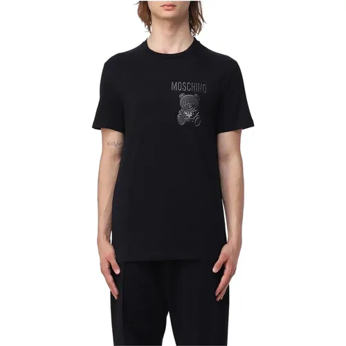 Stylisches Herren T-Shirt , Herren, Größe: XL - Moschino - Modalova