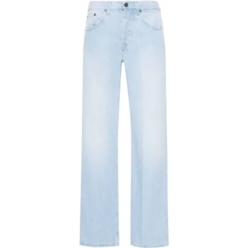 Hellblaue Wide Leg Jeans , Damen, Größe: W24 - Dondup - Modalova