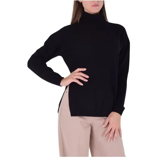 Schwarzer Pullover Calypso , Damen, Größe: L - Kocca - Modalova