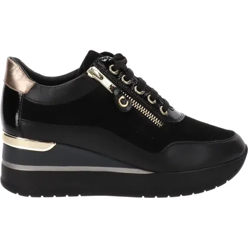 Leder Damen Sneakers , Damen, Größe: 38 EU - Cinzia Soft - Modalova