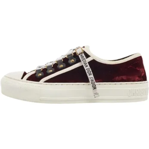 Pre-owned Velvet sneakers , female, Sizes: 2 1/2 UK - Dior Vintage - Modalova