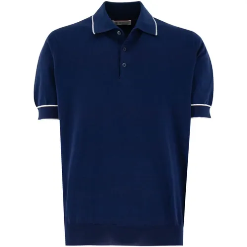 Refined Ribbed Cotton Polo Shirt , male, Sizes: 2XL - BRUNELLO CUCINELLI - Modalova