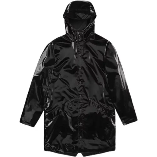 Waterproof Long Jacket with Ventilation , female, Sizes: M, L, S, XS - Rains - Modalova