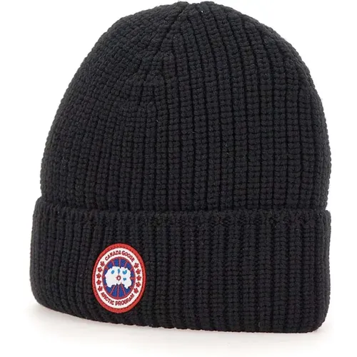 Merino Wool Hat , male, Sizes: ONE SIZE - Canada Goose - Modalova