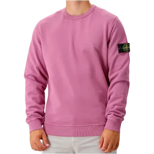 Rose Crewneck Pullover Klassisch Weiß,Stilvolle Pullover Kollektion - Stone Island - Modalova