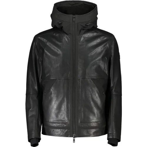 Leather Jacket for Men , male, Sizes: M, S - Hugo Boss - Modalova