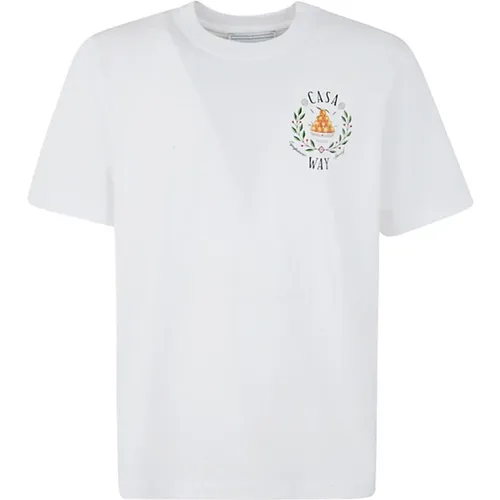 Printed T-Shirt , male, Sizes: M - Casablanca - Modalova