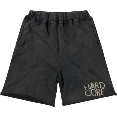 Schwarze Jersey-Shorts mit Saison-Grafik , Herren, Größe: M - Aries - Modalova