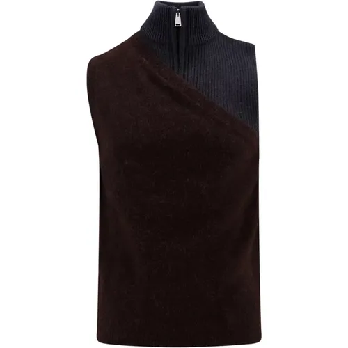 Multicolor Alpaca Wool Vest , male, Sizes: L - Fendi - Modalova