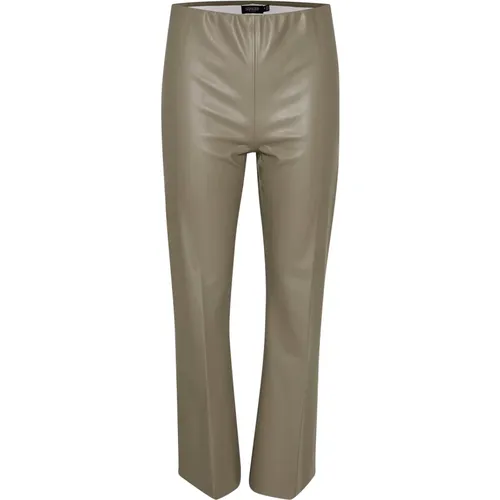 SLKaylee PU Kickflare Pants - Soaked in Luxury - Modalova