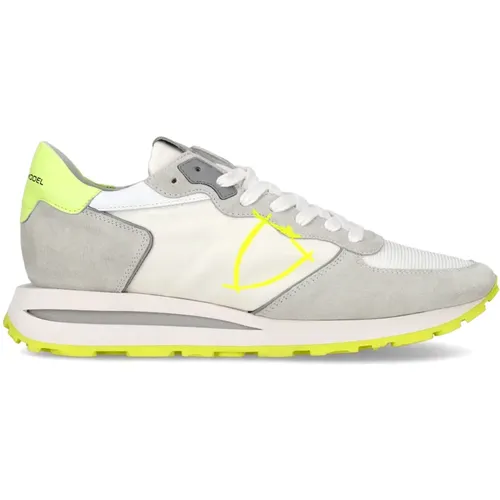 Neon Gelber Haute Sneaker , Herren, Größe: 40 EU - Philippe Model - Modalova