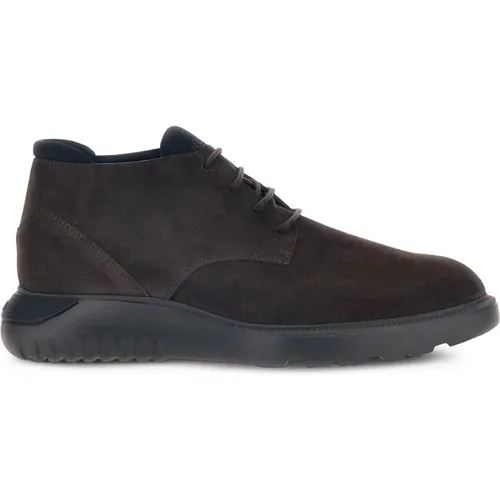 Suede Ankle Boot with Sporty Elegance , male, Sizes: 6 UK - Hogan - Modalova