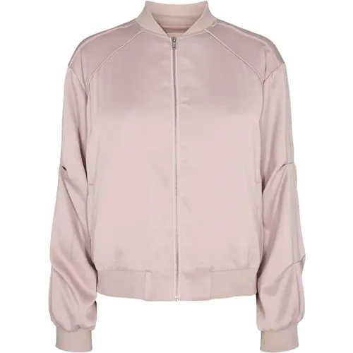 Soft and Luxurious Bomber Jacket in Rose , female, Sizes: XS - Sofie Schnoor - Modalova
