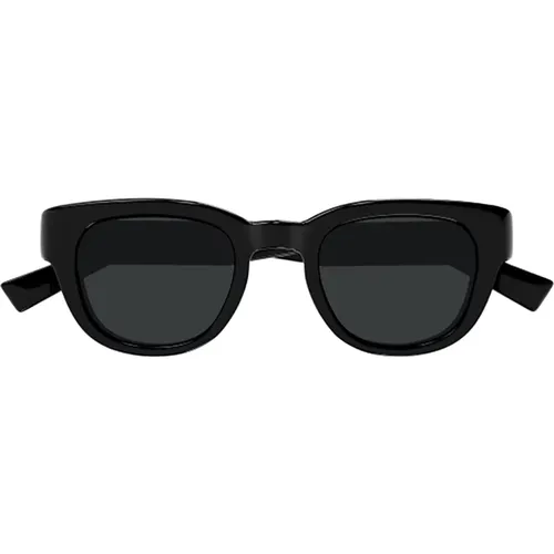 Schwarze Sonnenbrille für Frauen , Damen, Größe: 46 MM - Saint Laurent - Modalova