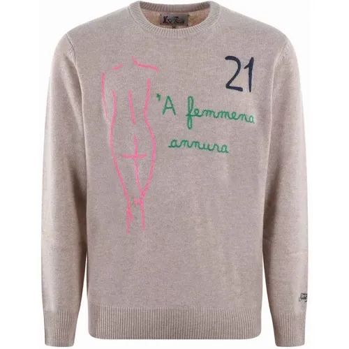 Stylish Sweaters for Men , male, Sizes: S, M - MC2 Saint Barth - Modalova