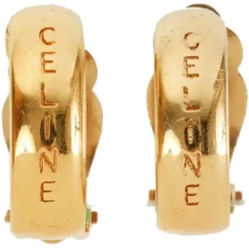 Pre-owned Fabric earrings , female, Sizes: ONE SIZE - Celine Vintage - Modalova