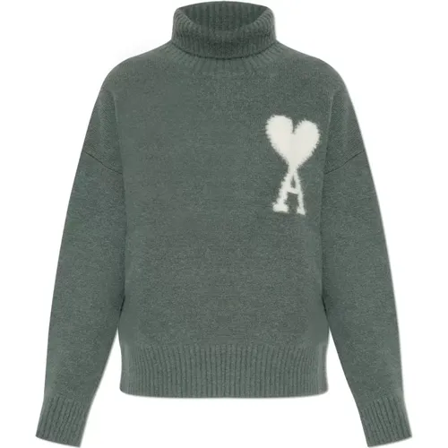 Rollkragenpullover , Damen, Größe: S - Ami Paris - Modalova