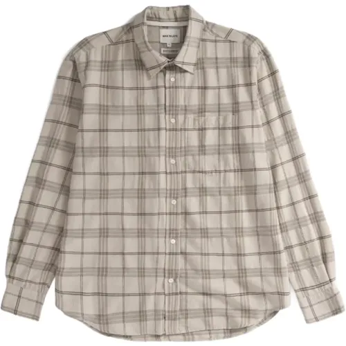 Checked Algot Shirt , male, Sizes: L, M, S - Norse Projects - Modalova