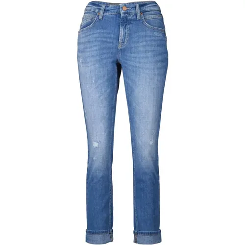 Cropped Denim Jeans , female, Sizes: M - CAMBIO - Modalova