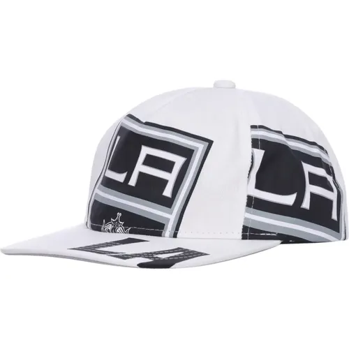 Los Angeles Kings Flat Visor Cap , male, Sizes: ONE SIZE - Mitchell & Ness - Modalova