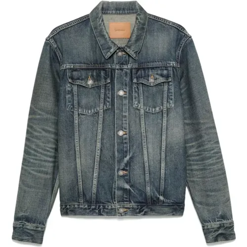 Denim Jacket Button Closure Chest Pockets , male, Sizes: L, S, 2XL, M, XL - Saint Laurent - Modalova