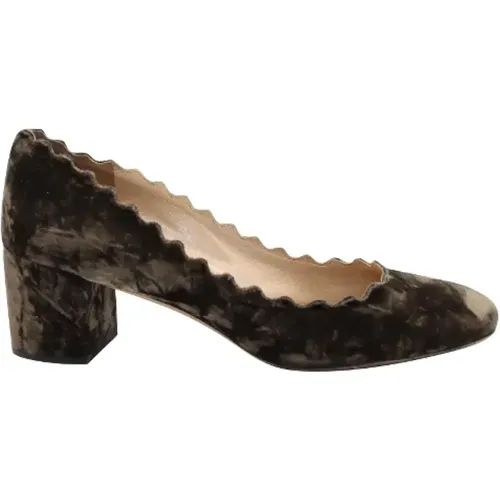 Pre-owned Cotton heels , female, Sizes: 5 UK - Chloé Pre-owned - Modalova