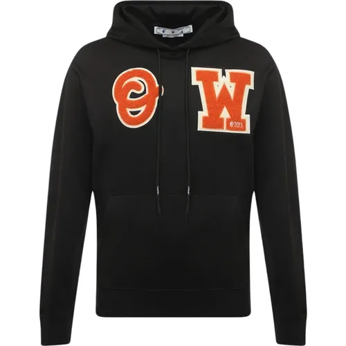 Logo Kapuzenpullover , Herren, Größe: S - Off White - Modalova