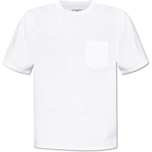 T-Shirt mit Tasche , Herren, Größe: XL - Officine Générale - Modalova