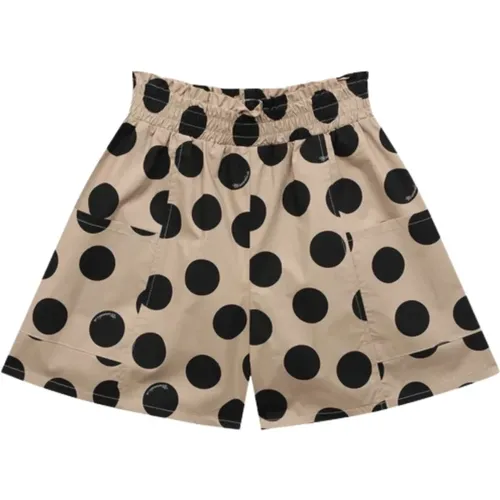 Kinder-Shorts in /Schwarzem Polka Dot Muster - Monnalisa - Modalova