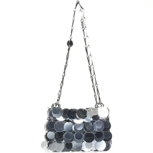 Bags.. Silver , female, Sizes: ONE SIZE - Paco Rabanne - Modalova