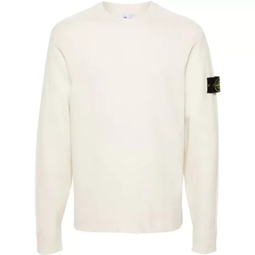 Wollmischpullover mit Kompassabzeichen , Herren, Größe: XL - Stone Island - Modalova