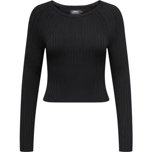 Round-Neck Strickwaren , Damen, Größe: M - Only - Modalova