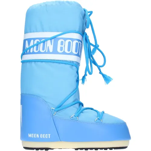 Stiefel Blau , Damen, Größe: 35 EU - moon boot - Modalova