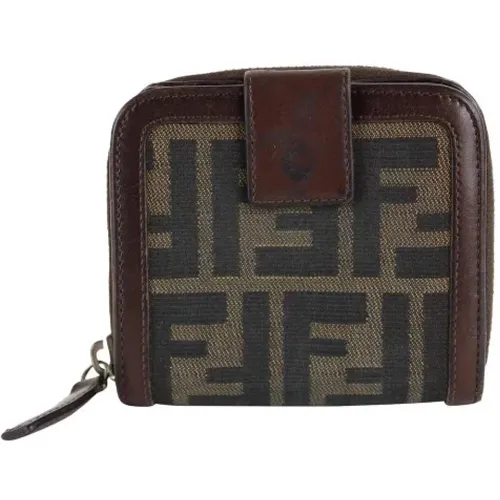 Pre-owned Leder Portemonnaies , Damen, Größe: ONE Size - Fendi Vintage - Modalova