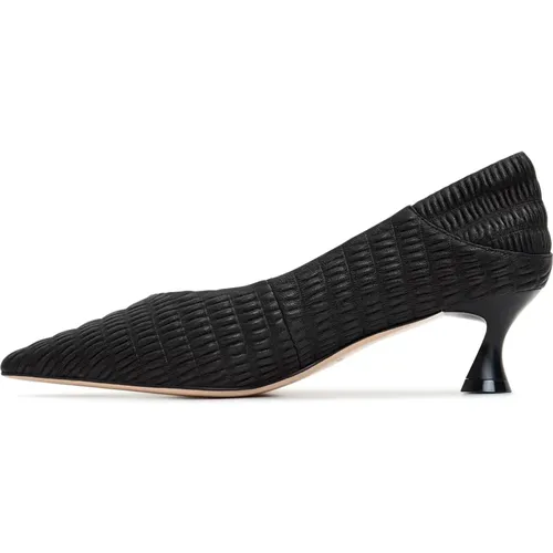 Schwarze Stiletto Pumps , Damen, Größe: 39 EU - Cesare Gaspari - Modalova