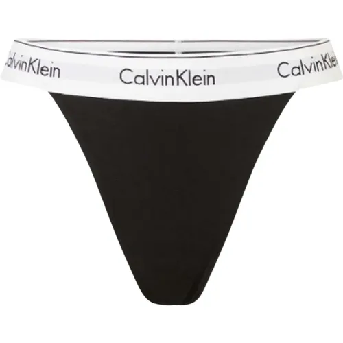 Moderner Baumwoll Schwarzer String - Calvin Klein - Modalova