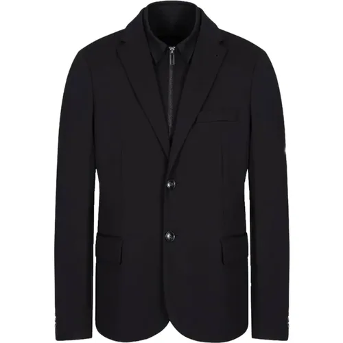 Sport Jacket with Detachable Inner Lining , male, Sizes: M, L - Emporio Armani - Modalova