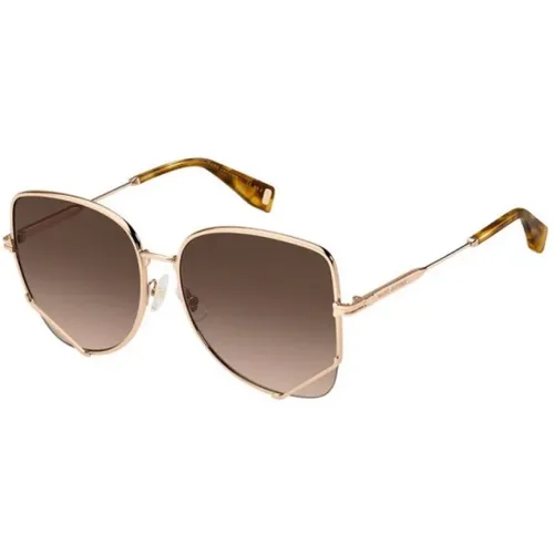 Goldene Sonnenbrille für Frauen , Damen, Größe: 59 MM - Marc Jacobs - Modalova