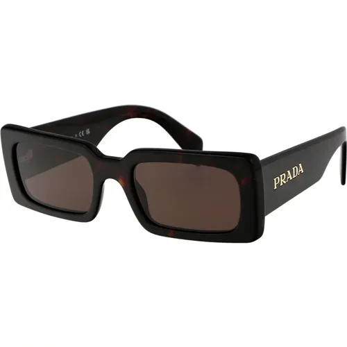 Stylische Sonnenbrille mit A07S Design , Damen, Größe: 52 MM - Prada - Modalova