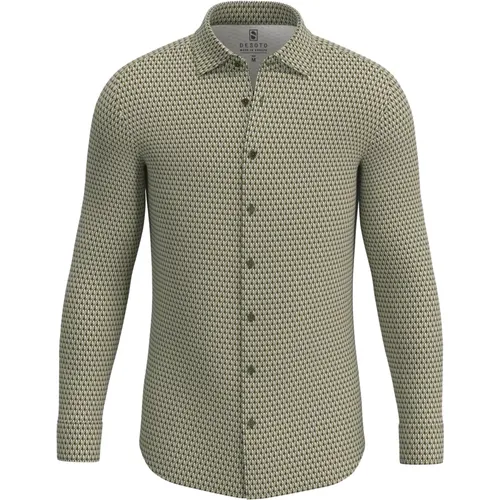 Printed Long Sleeve Shirts , male, Sizes: M - Desoto - Modalova