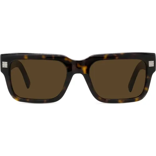 Rectangular Sunglasses - Dark Havana , female, Sizes: ONE SIZE - Givenchy - Modalova