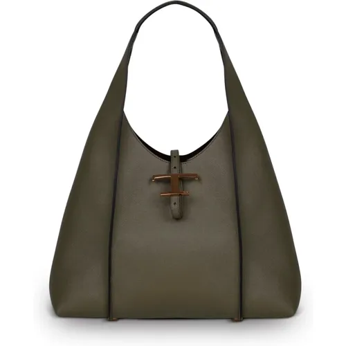 TodS Timeless leather shoulder bag , female, Sizes: ONE SIZE - TOD'S - Modalova